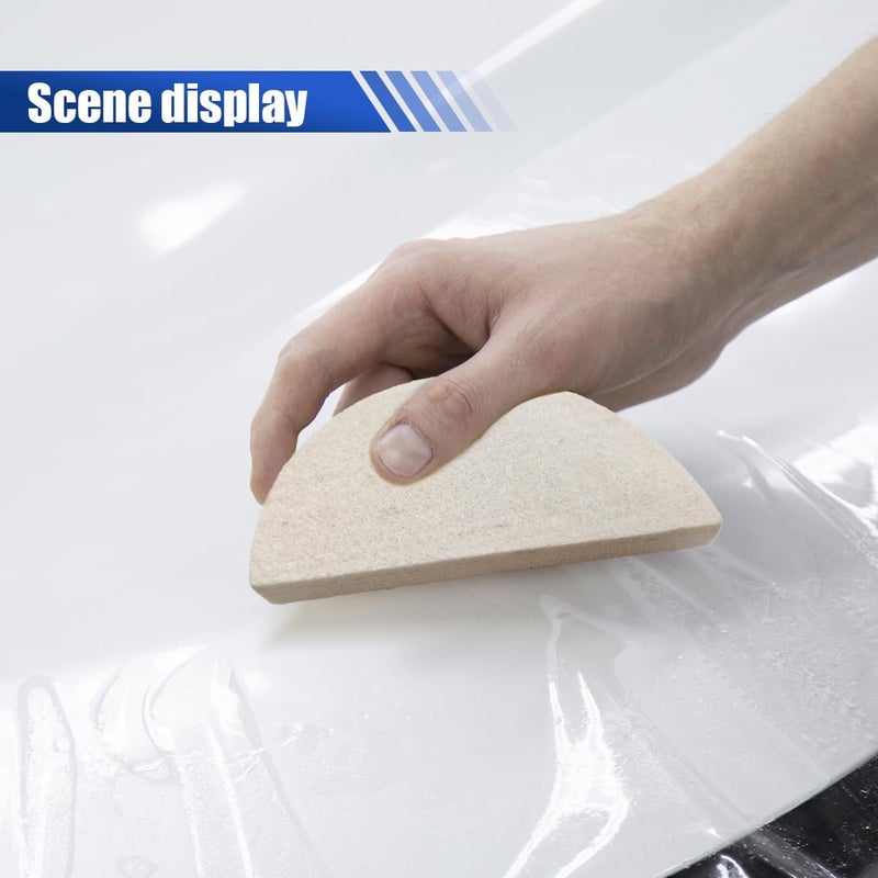 LHDOS 3PCS Soft Wool Felt Squeegee for Vinyl - Shrink Wool Squeegee Car Window Tint Tools - No Scratch Car Mirror Squeegee Window Tint Squeegee for Car Vinyl Wrap Tint Film Installation & Application - Image 5